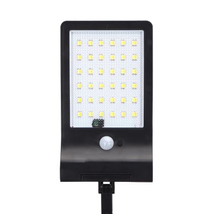 Aigostar - Soldrevet LED gadelampe med sensor LED/3W/3,7V1800 mAh IP44 3000/4000/5000K + fjernbetjening