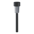 Aigostar - LED solcellelampe med sensor soumraku LED/0,006W/1,2V 40 mAh 29,5 cm sort 6500K IP44