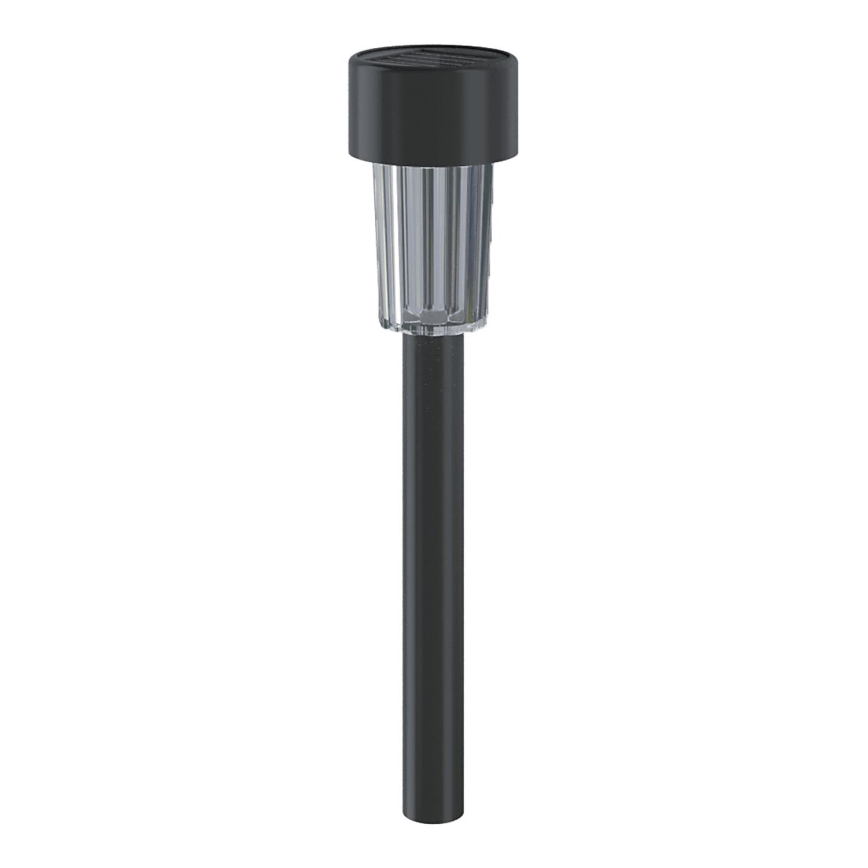 Aigostar - LED solcellelampe med sensor soumraku LED/0,006W/1,2V 40 mAh 29,5 cm sort 6500K IP44