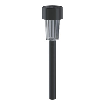 Aigostar - LED solcellelampe med skumringssensor LED/0,006W/1,2V 29,5 cm sort 6500K IP44