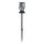 Aigostar - LED solcellelampe RGB-farver LED/0,006W/1,2V 35,5 cm 100 mAh mat krom IP44