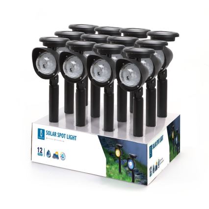 Aigostar - LED solcellelampe RGB-farver LED/400mAh IP44