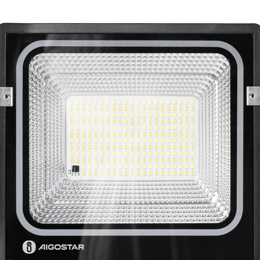 Aigostar - LED solcelleprojektør LED/100W/3,2V 2000mAh 3000K/4000K/6500K IP66 + fjernbetjening