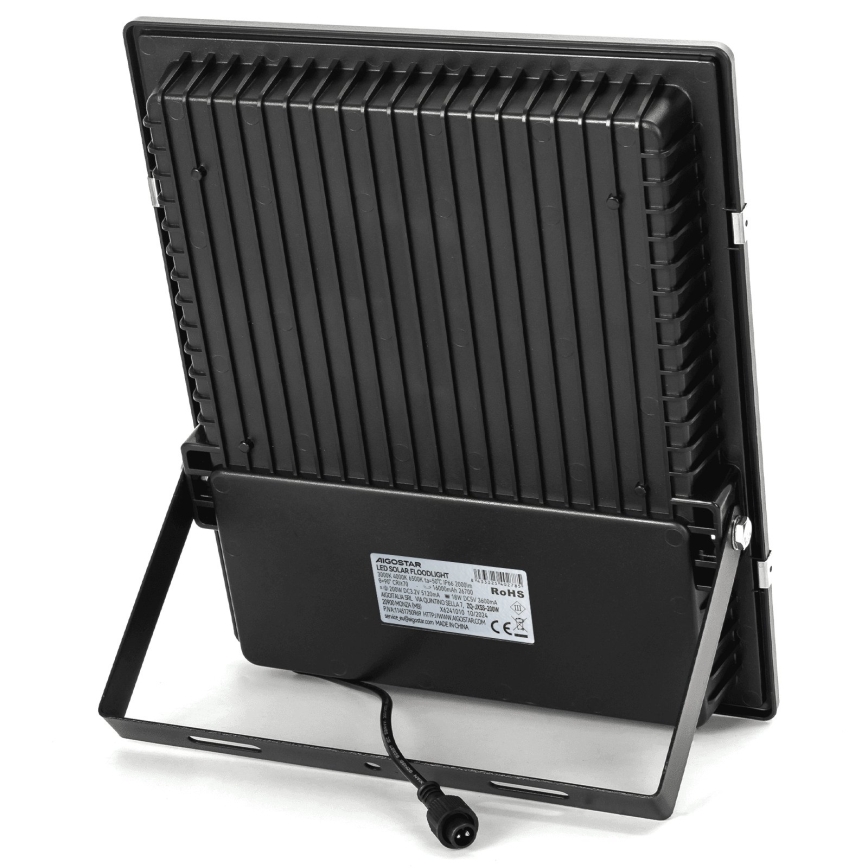 Aigostar - LED solcelleprojektør LED/200W/3,2V 3600mAh 3000K/4000K/6500K IP66 + fjernbetjening