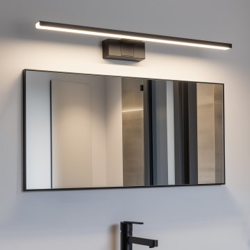 Aigostar - LED spejlbelysning til badeværelset, 12 W/230 V, 4000 K, 60 cm, IP44, sort