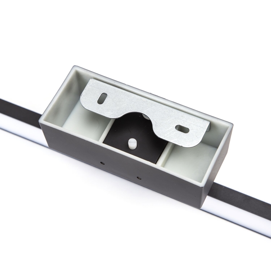 Aigostar - LED spejlbelysning til badeværelset, 12 W/230 V, 4000 K, 60 cm, IP44, sort
