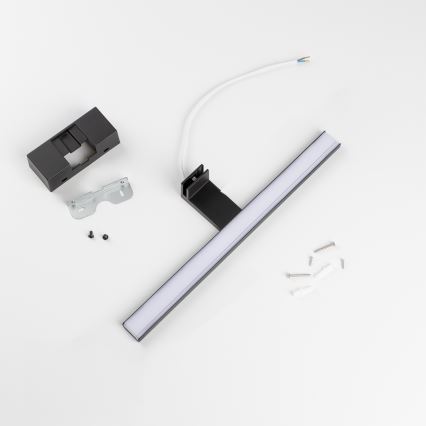 Aigostar - LED-spejlbelysning til badeværelset LED/8W/230V 4000K 40 cm IP44 sort