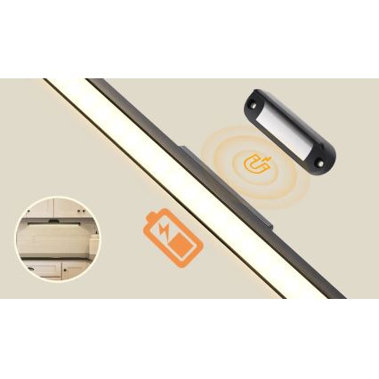 Aigostar - LED spejllampe dæmpbar og genopladelig LED/2,9W/5V 2000 mAh