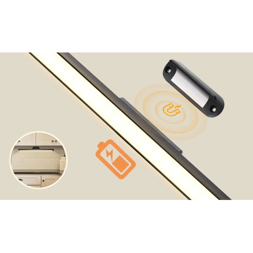 Aigostar - LED spejllampe dæmpbar og genopladelig LED/2,9W/5V 2000 mAh