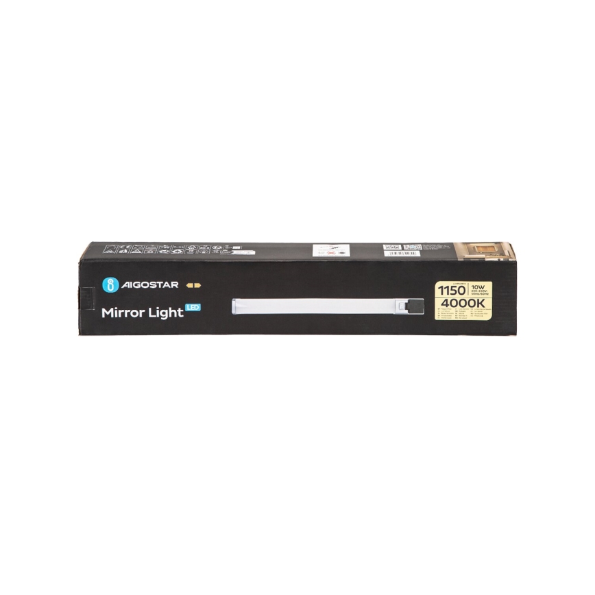 Aigostar - LED spejllampe til badeværelse LED/10W/230V 4000K 46,5cm IP44