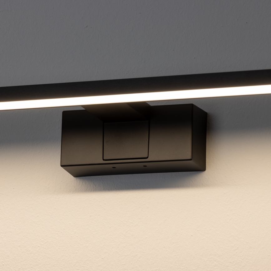 Aigostar - LED spejllampe til badeværelse LED/12W/230V 4000K 60 cm IP44 sort