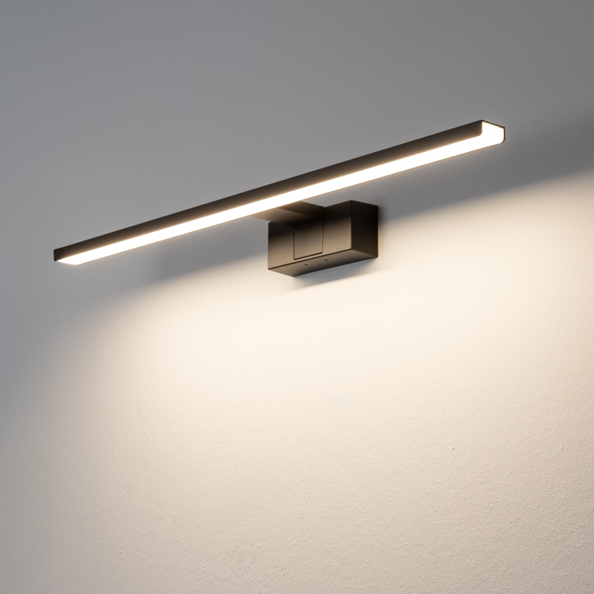 Aigostar - LED spejllampe til badeværelse LED/12W/230V 4000K 60 cm IP44 sort