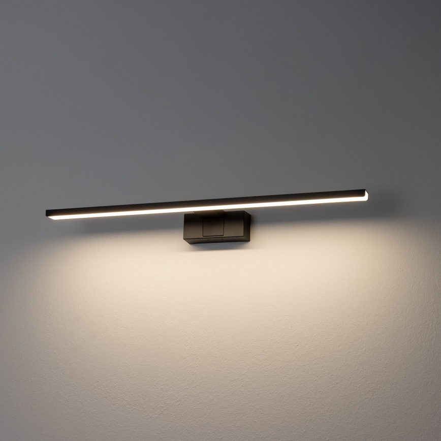 Aigostar - LED spejllampe til badeværelse LED/12W/230V 4000K 60 cm IP44 sort