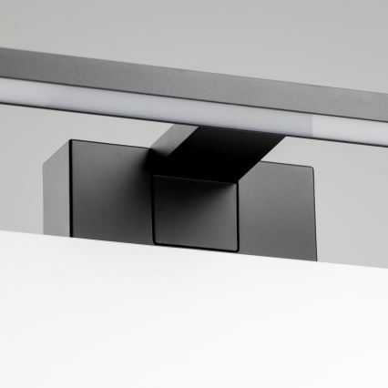 Aigostar - LED spejllampe til badeværelse LED/12W/230V 4000K 60 cm IP44 sort