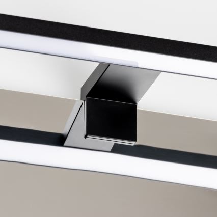 Aigostar - LED spejllampe til badeværelse LED/12W/230V 4000K 60 cm IP44 sort