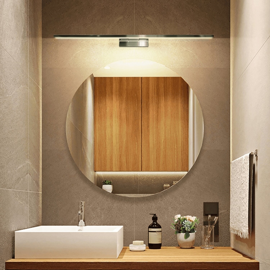 Aigostar - LED spejllampe til badeværelse LED/12W/230V 4000K 60cm IP44 aluminium