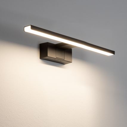 Aigostar - LED spejllampe til badeværelse LED/8W/230V 4000K 40 cm IP44 sort