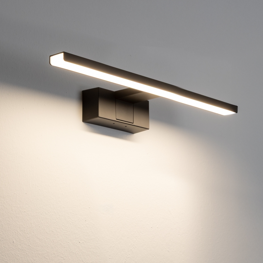 Aigostar - LED spejllampe til badeværelse LED/8W/230V 4000K 40 cm IP44 sort