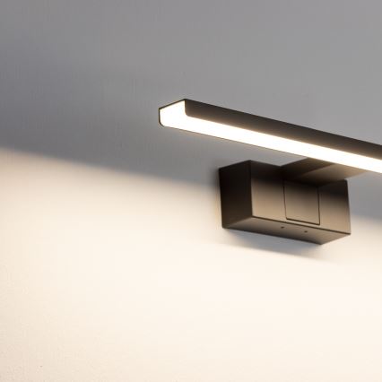 Aigostar - LED spejllampe til badeværelse LED/8W/230V 4000K 40 cm IP44 sort