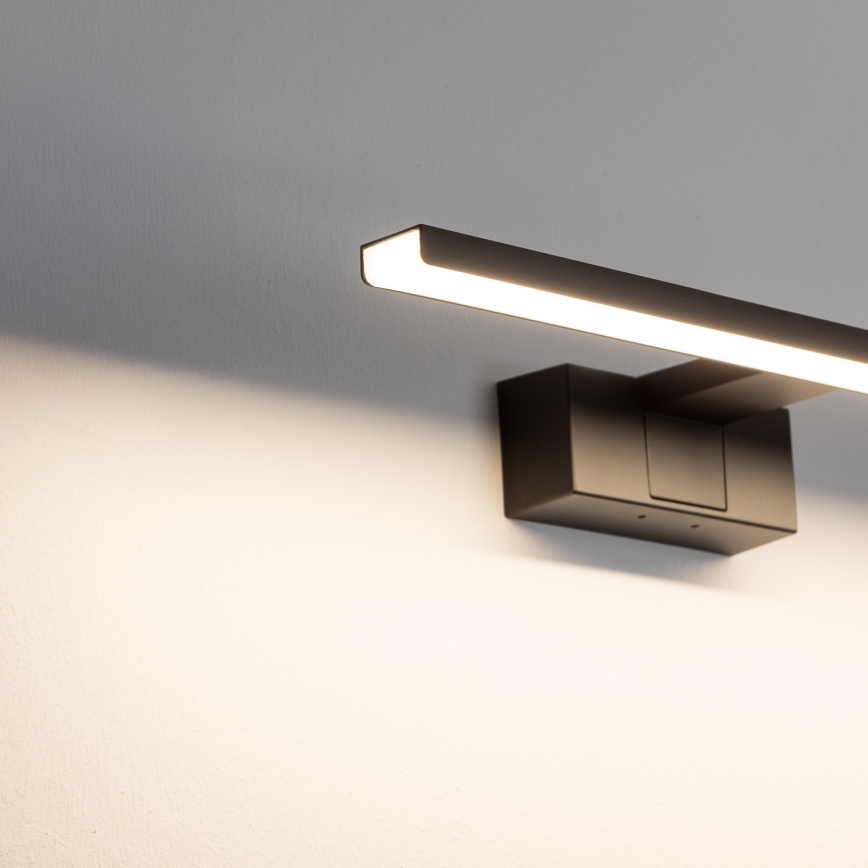 Aigostar - LED spejllampe til badeværelse LED/8W/230V 4000K 40 cm IP44 sort