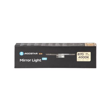 Aigostar - LED spejllampe til badeværelse LED/8W/230V 4000K 40cm IP44