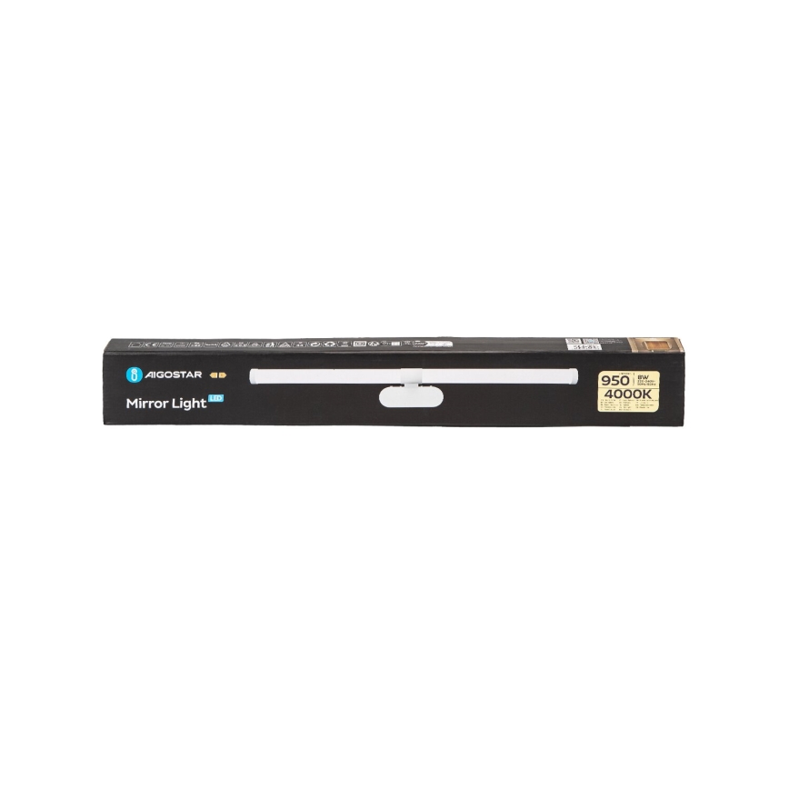 Aigostar - LED spejllampe til badeværelse LED/8W/230V 4000K 60cm IP44