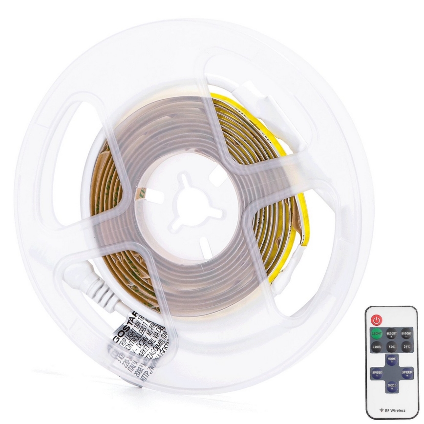 Aigostar - LED strip dæmpbart 2 m LED/18W/24/230V 3000K + fjernbetjening