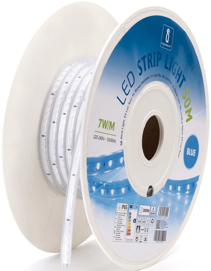 Aigostar - LED strip LED/350W/230V 50 m blå IP65