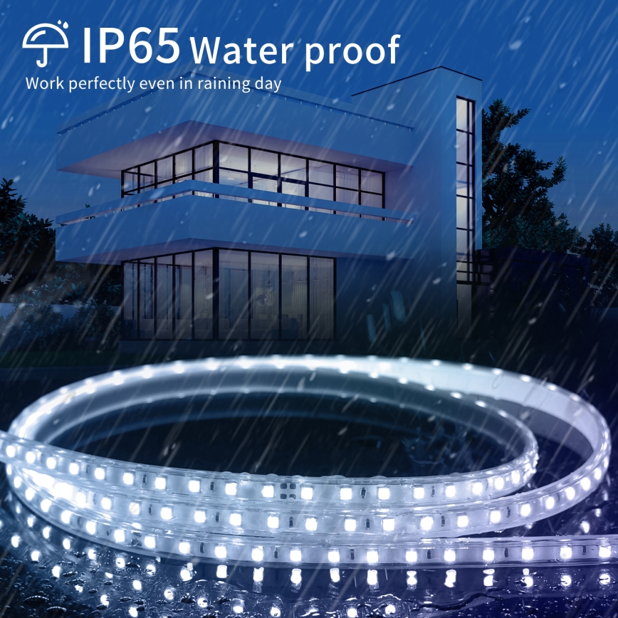Aigostar - LED strip LED/400W/230V 50 m 3000K IP65