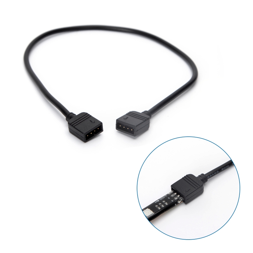 Aigostar - LED strip m. RGB-farver dæmpbart 4x0,5 m LED/4,5W/5V Wi-Fi + fjernbetjening