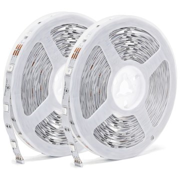 Aigostar - LED strip m. RGBW-farver dæmpbar LED/48W/12V 2x7,5 m Wi-Fi