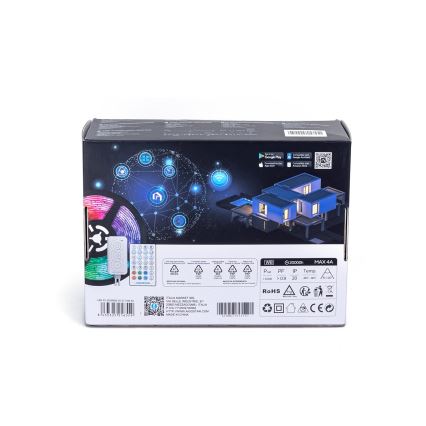 Aigostar - LED strip m. RGBW-farver dæmpbar LED/48W/12V 2x7,5 m Wi-Fi