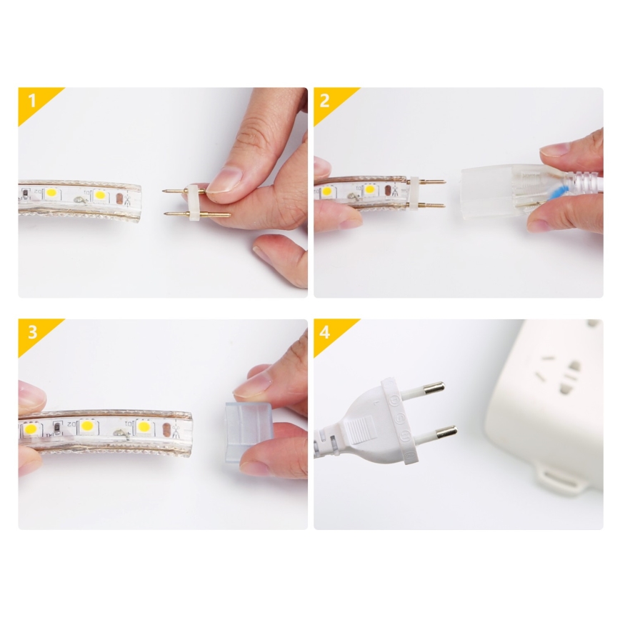 Aigostar - LED strip med RGB-farver 50 m LED/350W/230V IP65