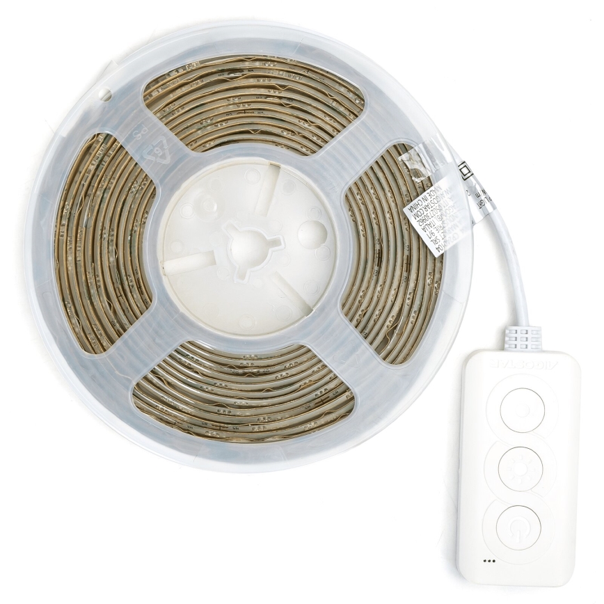 Aigostar - LED strip m. RGBW-farver dæmpbar 5m MESH Smart LED/24W/230V 2700-6500K + fjernbetjening