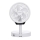 Aigostar - LED trådløs sammenklappelig ventilator med USB-port 6,5W/5V 8000 mAh