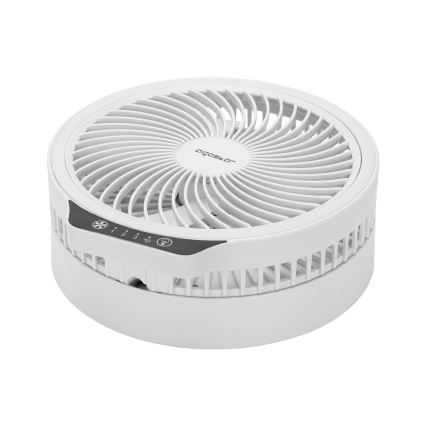 Aigostar - LED trådløs sammenklappelig ventilator med USB-port 6,5W/5V 8000 mAh