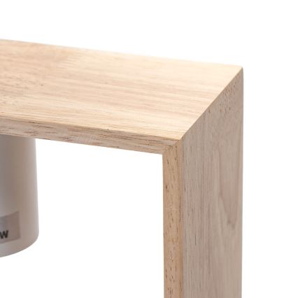 Aigostar - LED træpendel på wire 1xE27/9W/230V 2200K i fyrretræ