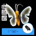 Aigostar - LED udendørs dekoration 246xLED/9W/230V 42 cm IP44 sommerfugl/kold hvid