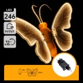 Aigostar - LED udendørs dekoration 246xLED/9W/230V 42 cm IP44 sommerfugl/multifarvet