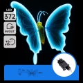 Aigostar - LED Udendørs dekoration 372xLED 60 cm IP44 sommerfugl/blå