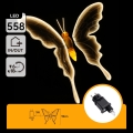 Aigostar - LED Udendørs dekoration 558xLED 90 cm IP44 sommerfugl/varm hvid