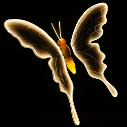 Aigostar - LED Udendørs dekoration 558xLED 90 cm IP44 sommerfugl/varm hvid