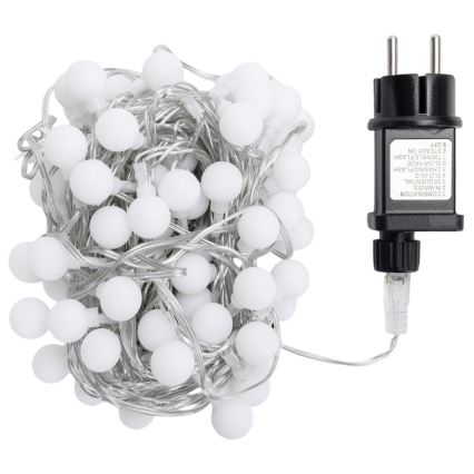 Aigostar - Dekorativ udendørs LED-lyskæde, 100 LED, 8 funktioner, 10 m, IP44, varm hvid