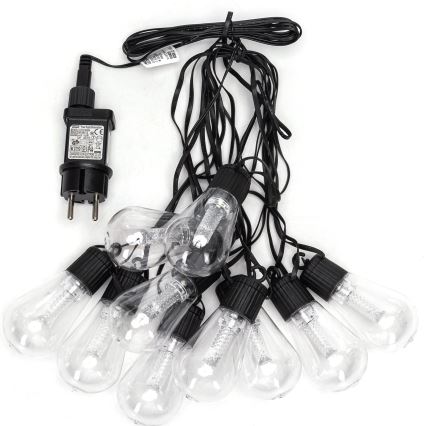 Aigostar - LED udendørs dekorationskæde 10xLED/8m IP44 kølig hvid