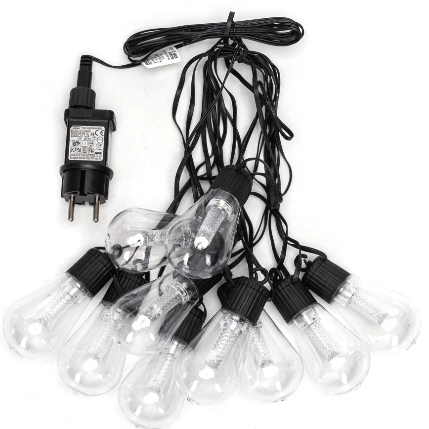 Aigostar - LED udendørs dekorationskæde 10xLED/8m IP44 kølig hvid