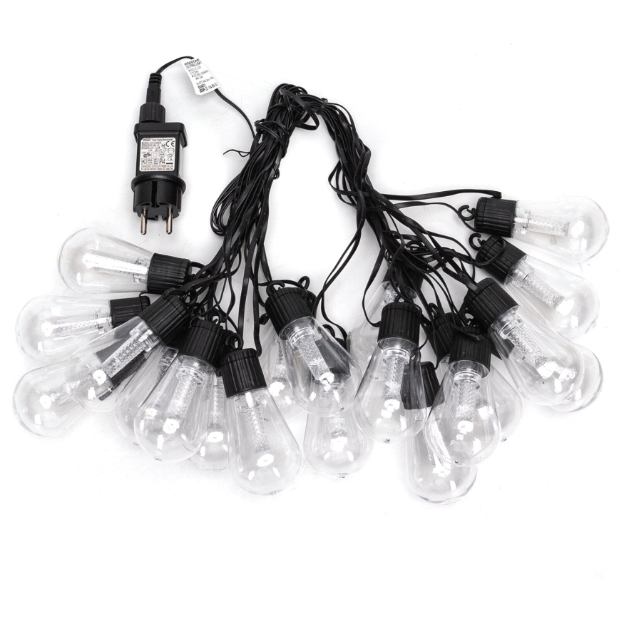 Aigostar - LED udendørs dekorationskæde 20xLED/13m IP44 kold hvid