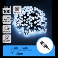 Aigostar - LED udendørs dekorativ lyskæde 100xLED/8 funktioner 10 m IP44 kold hvid
