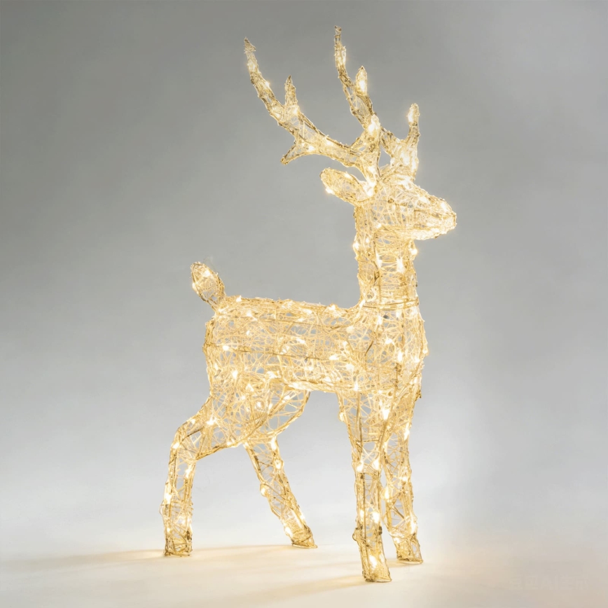 Aigostar - LED Udendørs juledekoration 120xLED/8 funktioner 0,8m IP44 varmhvid snemand