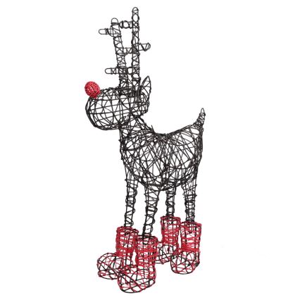 Aigostar - LED Udendørs juledekoration 140xLED/8 funktioner 0,6m IP44 varm hvid rensdyr