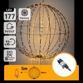 Aigostar - LED udendørs juledekoration 177xLED/3,6W/230V 60 cm IP44 varm hvid